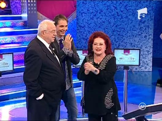 Runda 2: Alexandru Arsinel si Stela Popescu, a doua intrebare