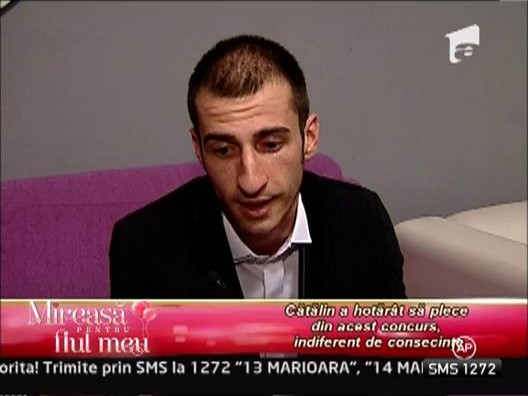 Catalin a decis sa parasesca competitia, indiferent de consecinte!
