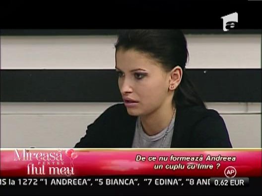 Andreea refuza sa formeze un cuplu cu Imre