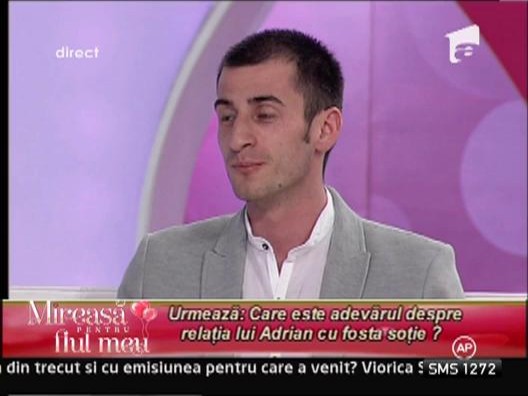 Adrian: "Nu am fost violent cu fosta mea sotie!"