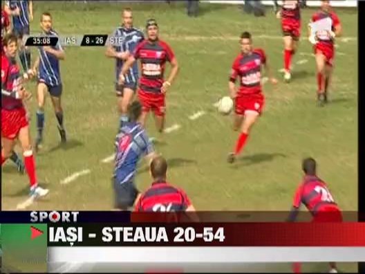 Steaua a spulberat Iasiul la rugby