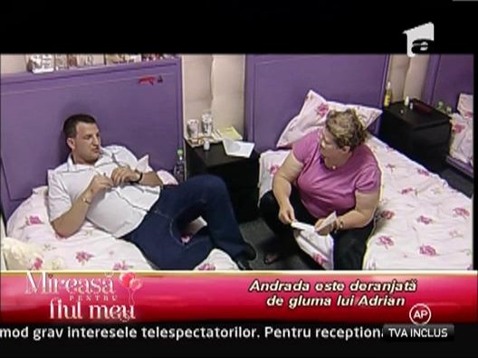 Andrada este deranjata de gluma lui Adrian