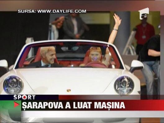 Sarapova a castigat o masina de lux