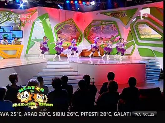 Trupa Dinamic de la Palatul National al Copiilor danseaza la Neatza