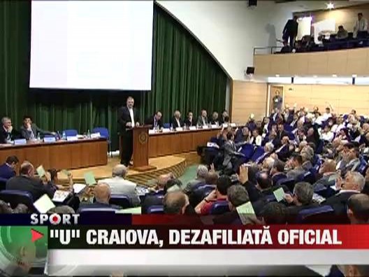 E oficial: FRF a dezafiliat Universitatea Craiova