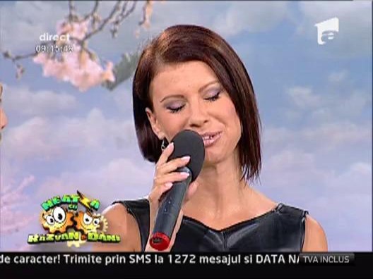 Natalia Barbu, in platoul de la "Neatza"