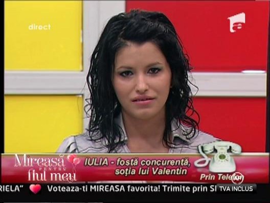 Iulia, fosta concurenta, in direct la "Mireasa pentru fiul meu"