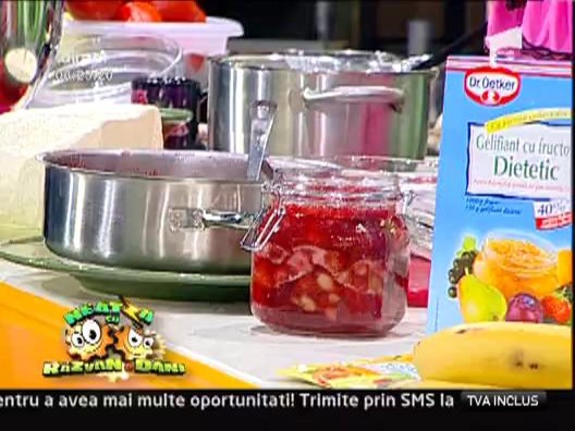 Dulceata de capsuni si banane