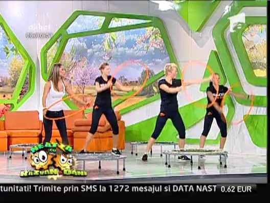 Trambulina, ideala pentru antrenamentul cardio