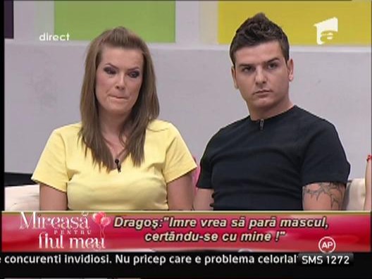 Dragos: "Imre vrea sa para mascul, certandu-se cu mine"