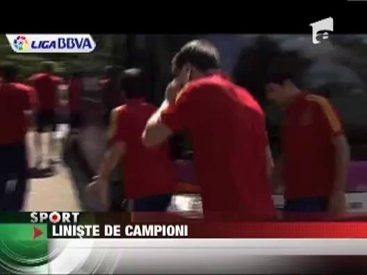 Del Bosque si-a scos echipa la iarba verde
