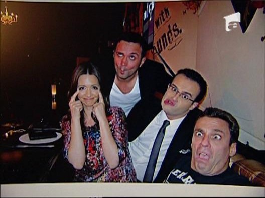 Poza inedita cu Andreea Berecleanu, Mihai Gadea, Mircea Badea si Daniel Buzdugan