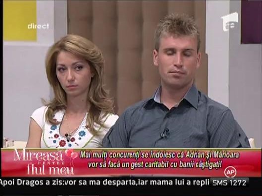 Marioara: "Vreau sa lupt pana la finalul competitiei si sa donez banii castigati"