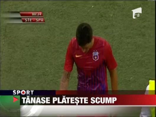 Cristi Tanase plateste scump gestul stupid facut in meciul tur cu Trnava!