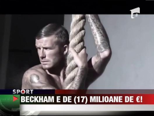 Beckham castiga 17 milioane de euro din publicitate