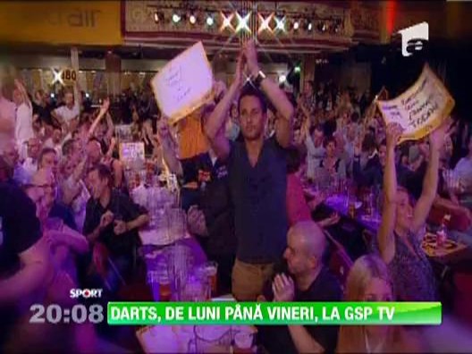 Cele mai tari competitii de darts sunt numai la GSP TV