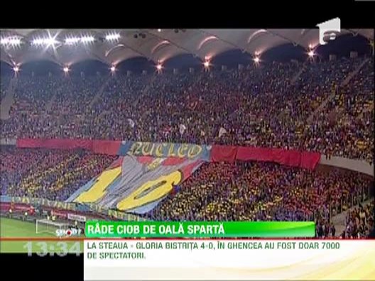 Stelistii au ras de dinamovistii, dar la meciul cu Bistrita, au fost doar 7000 de spectatori