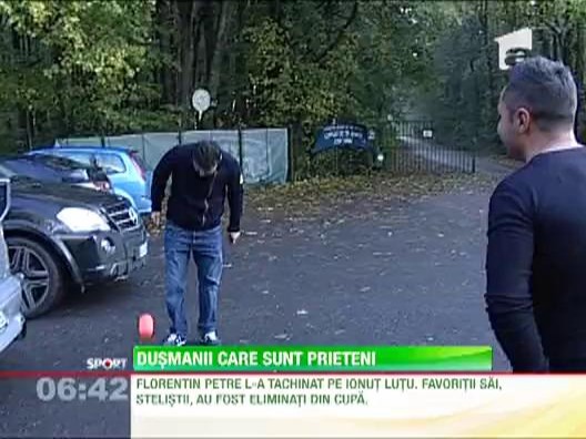 Dinamovistul Petre si stelistul Lutu au facut pace inaintea derby-ului