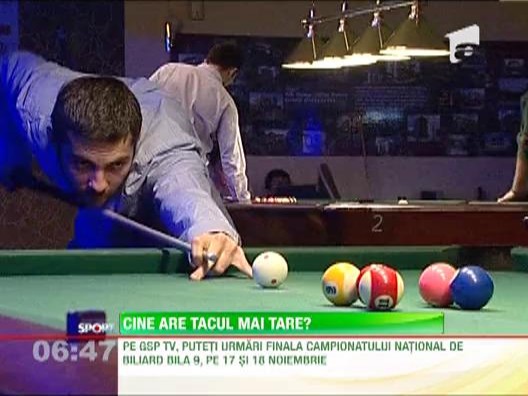 Finala Campionatului National de Biliard Bila 9, la GSP TV