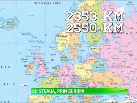 Steaua este globetrotter! Face 5500 de kilometri in cinci zile!
