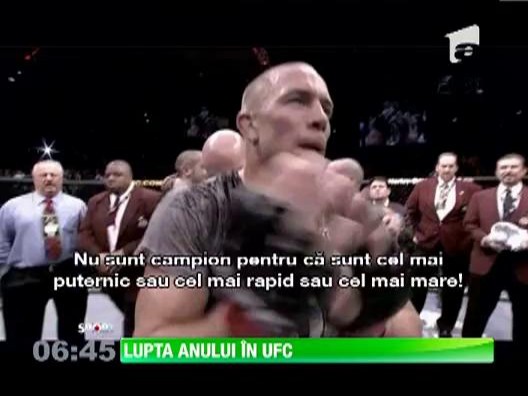 UFC se pregateste de lupta anului
