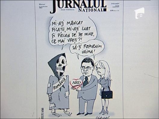 Caricatura cu partidul ARD