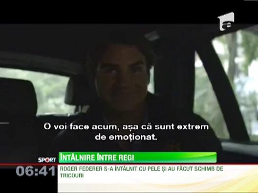 Roger Federer, in vizita la regele fotbalului mondial