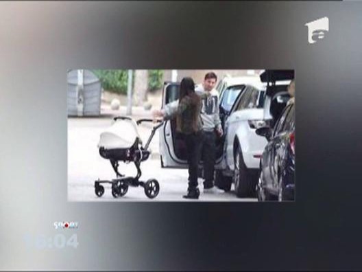 Leo Messi si-a scos fiul la plimbare
