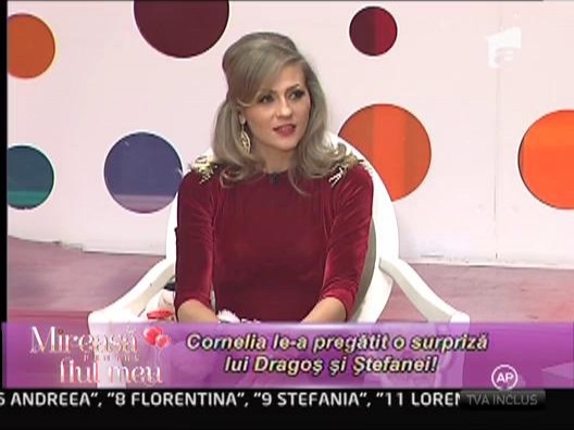 Cornelia le-a facut o surpriza lui Dragos si Stefaniei!