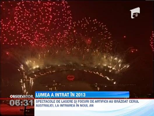 Lumea a intrat in 2013! Cele mai mari orase s-au intrecut in focuri de artificii