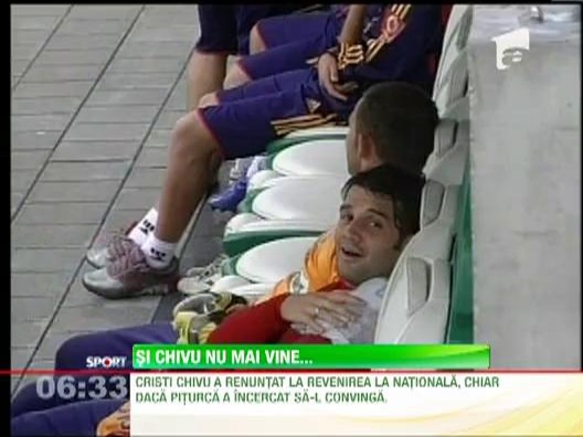 Cristi Chivu l-a anuntat pe selectioner ca nu exista cale de intoarcere la nationala