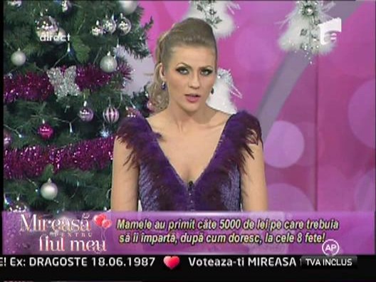 Mamele au primit cate 5000 de lei pe care trebuie sa ii imparta, dupa cum doresc, la cele 8 fete!