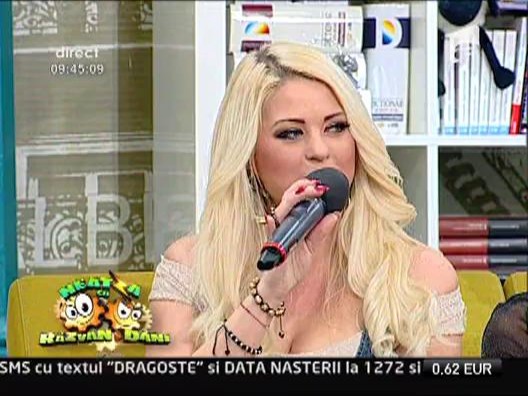 Roxana Nemes, invitata la "Neatza cu Razvan si Dani"