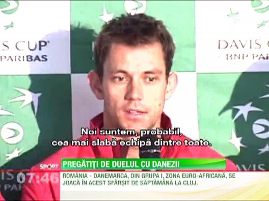 Echipa de Cupa Davis a Romaniei, optimista inaintea confruntarii cu Danemarca