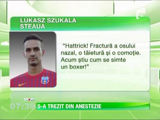 Steaua e in pericol! Szukala ar putea rata meciul de la Amsterdam
