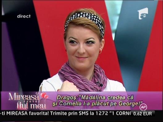 Cornelia: "Dragos s-a indoit de sentimentele mele. E suspicios, in loc sa ma aprecieze!"