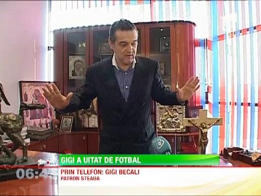 Gigi Becali avertizeaza: "Nimeni nu poate sa-mi ia Steaua"