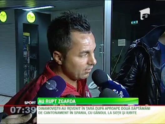 Dinamovistii s-au intors din cantonamentul de la Marbella