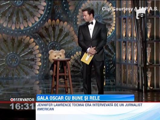 Premiile Oscar 2013: Gala, cu bune si cu rele