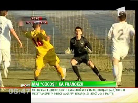 "Tricolorii" mici, dupa victoria cu Franta: "Ii batem si cand ne facem mari"
