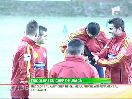 Tricolorii s-au distrat la primul antrenament inainte de deplasarile de foc din Ungaria si Olanda