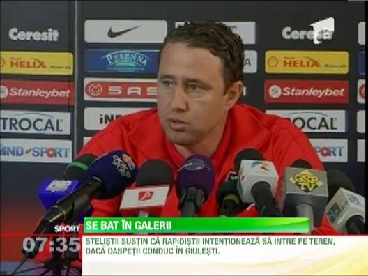 Steaua si Rapid se bat in galerii!