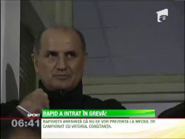 Jucatorii Rapidului au intrat in greva! Ameninta ca nu se vor prezenta la meciul cu Viitorul