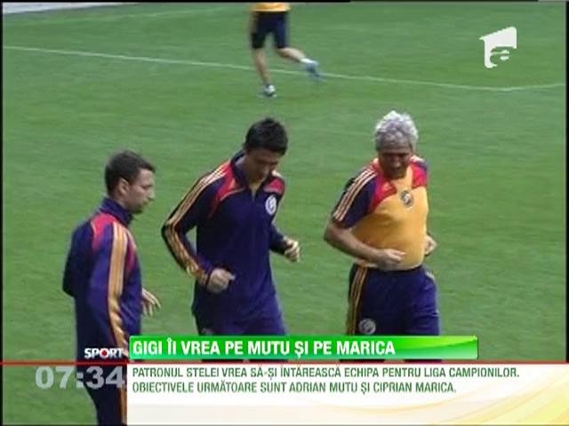 Gigi Becali ii vrea pe Mutu si pe Marica