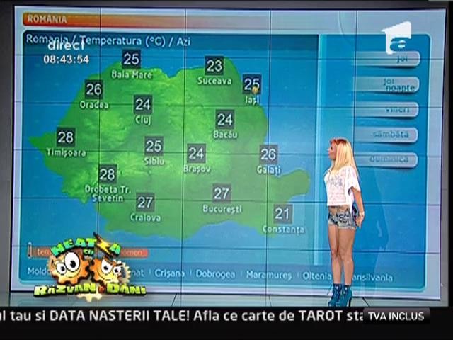 Madalina Niculae, candidata "Vecina de la Neatza", prezinta rubrica Meteo