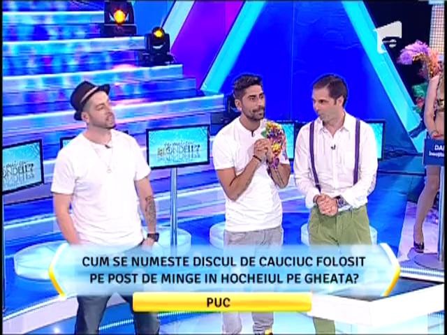 Runda 2: Cum se numeste discul de cauciuc folosit pe post de minge in hocheiuul pe gheata?