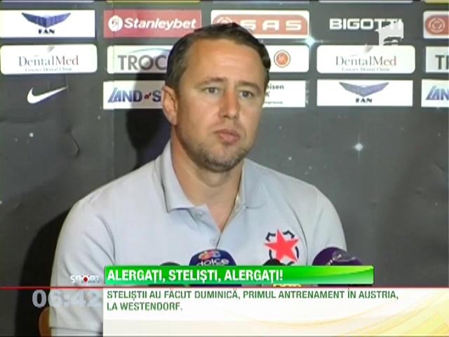 Antrenamente dure pentru stelisti, in cantonamentul din Austria