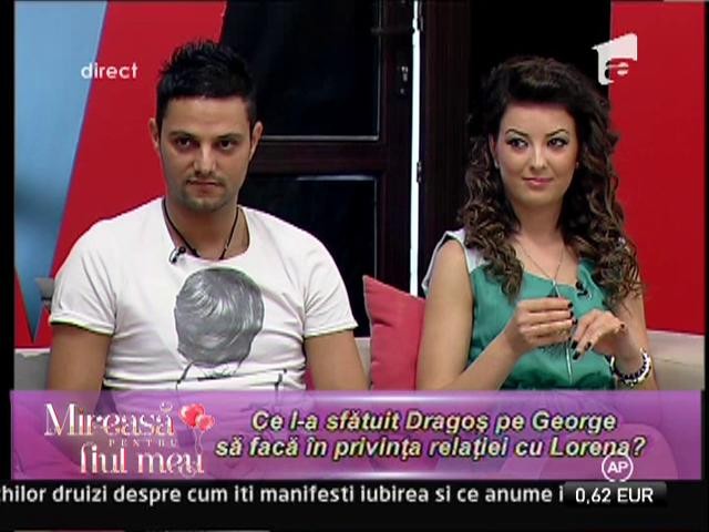 Dragos: "Am observat ca Lorena nu are incredere in George!"