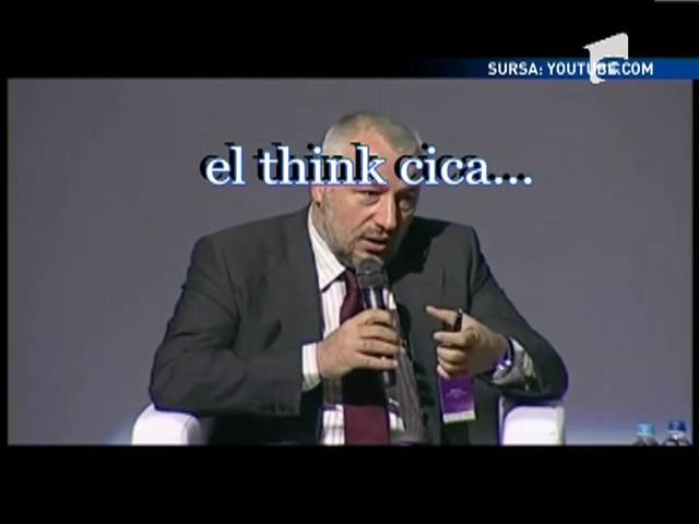 Consilierul prezidential Iulian Fota, certat cu limba engleza