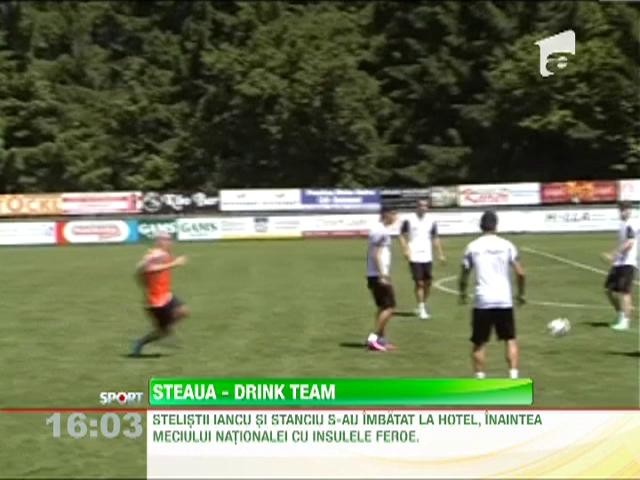 Pustii Gabi Iancu si Nicusor Stanciu s-au imbatat in camera in cantonamentul din Feroe